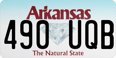 AR license plate 490UQB