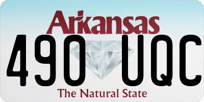 AR license plate 490UQC