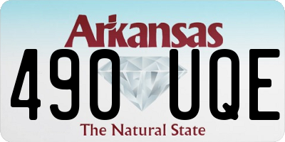 AR license plate 490UQE