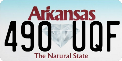 AR license plate 490UQF