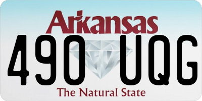 AR license plate 490UQG