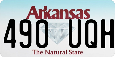 AR license plate 490UQH