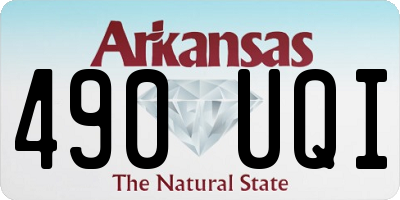 AR license plate 490UQI