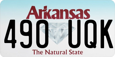 AR license plate 490UQK