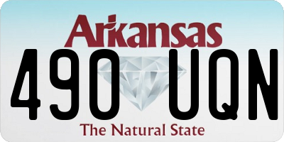 AR license plate 490UQN