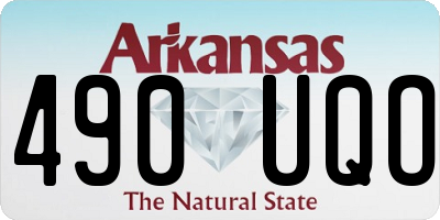AR license plate 490UQO