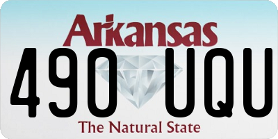 AR license plate 490UQU