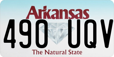 AR license plate 490UQV