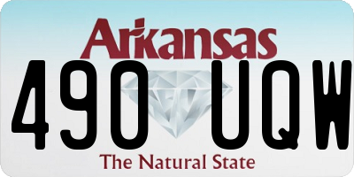 AR license plate 490UQW