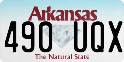AR license plate 490UQX