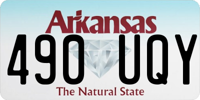 AR license plate 490UQY