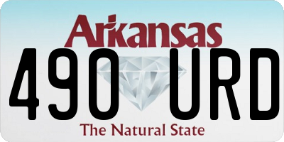 AR license plate 490URD