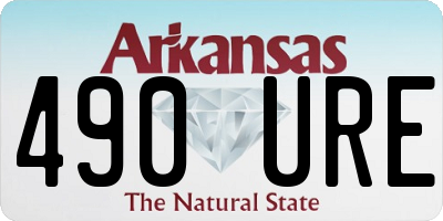 AR license plate 490URE