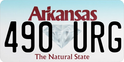 AR license plate 490URG