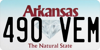 AR license plate 490VEM