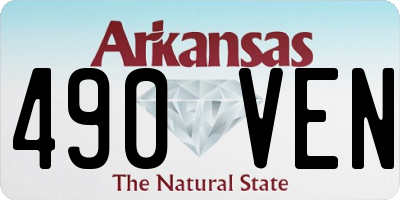 AR license plate 490VEN