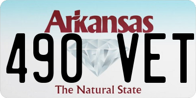 AR license plate 490VET