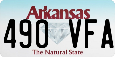 AR license plate 490VFA