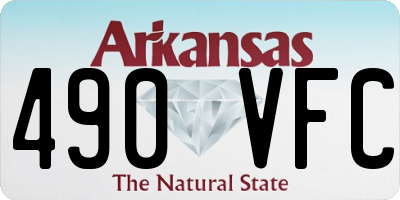 AR license plate 490VFC