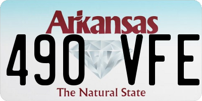 AR license plate 490VFE