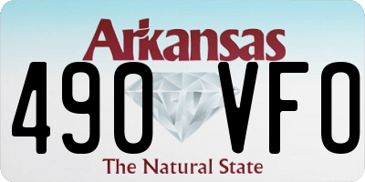 AR license plate 490VFO