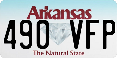 AR license plate 490VFP