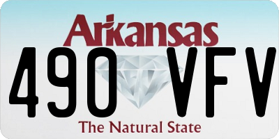 AR license plate 490VFV