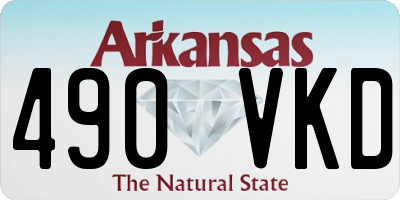 AR license plate 490VKD