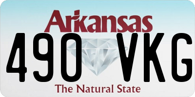 AR license plate 490VKG