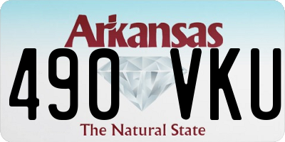 AR license plate 490VKU