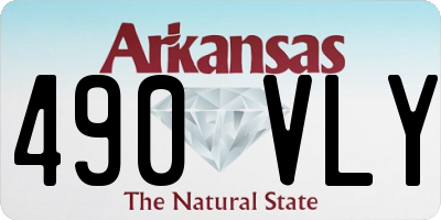 AR license plate 490VLY
