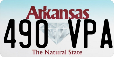 AR license plate 490VPA