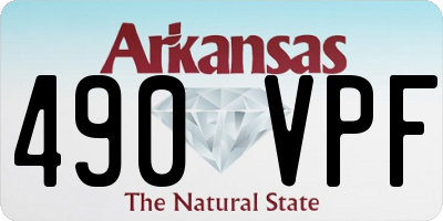 AR license plate 490VPF