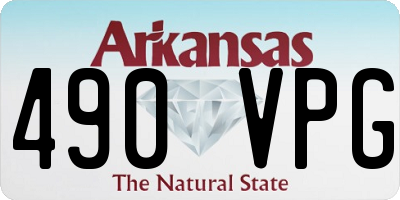 AR license plate 490VPG