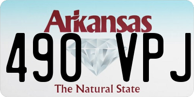 AR license plate 490VPJ