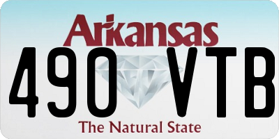AR license plate 490VTB