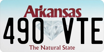 AR license plate 490VTE