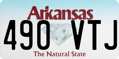 AR license plate 490VTJ