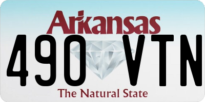 AR license plate 490VTN