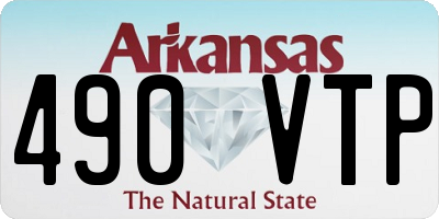 AR license plate 490VTP