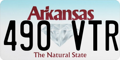 AR license plate 490VTR