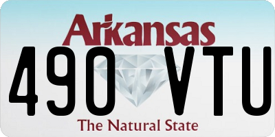 AR license plate 490VTU