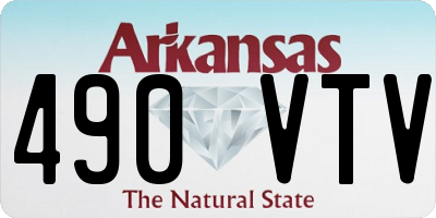 AR license plate 490VTV