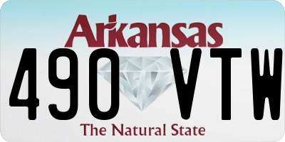 AR license plate 490VTW
