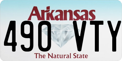 AR license plate 490VTY