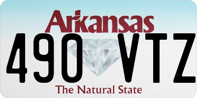 AR license plate 490VTZ