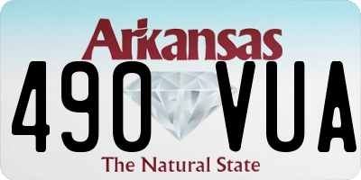 AR license plate 490VUA