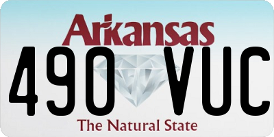 AR license plate 490VUC