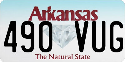 AR license plate 490VUG