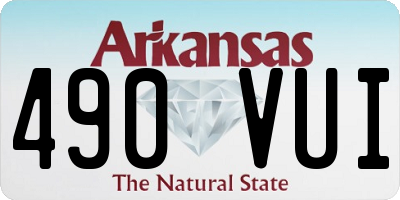 AR license plate 490VUI